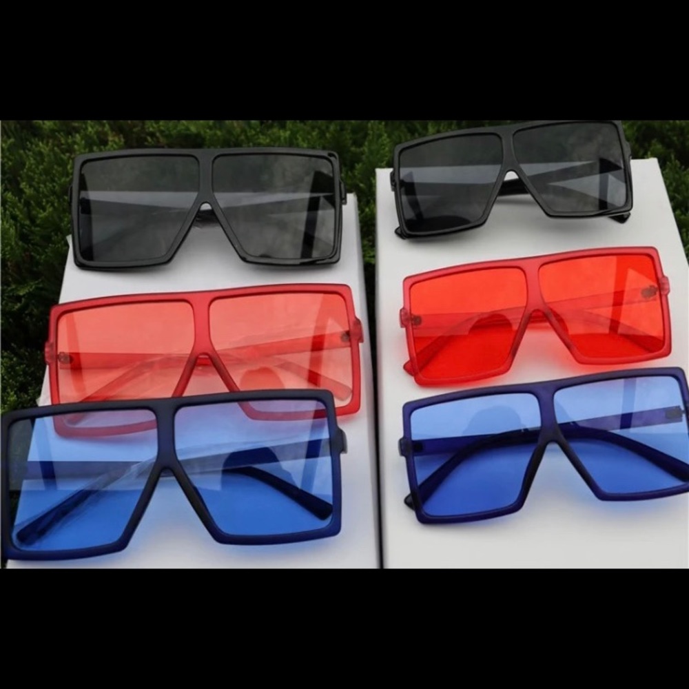 Big Blue Oversized Sunglasses